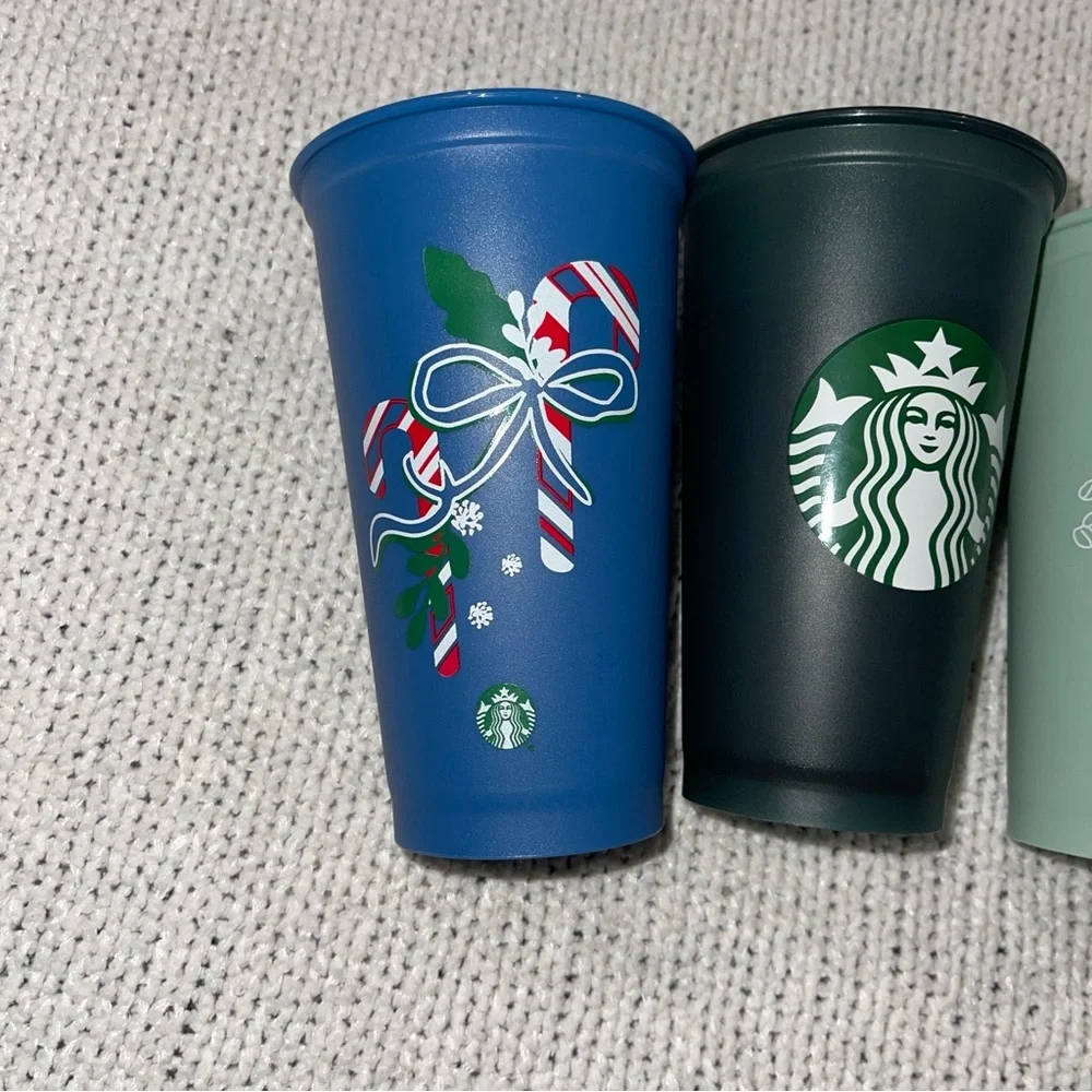 Starbucks Reusable 5 piece Party Cup Set variety - Multicolor